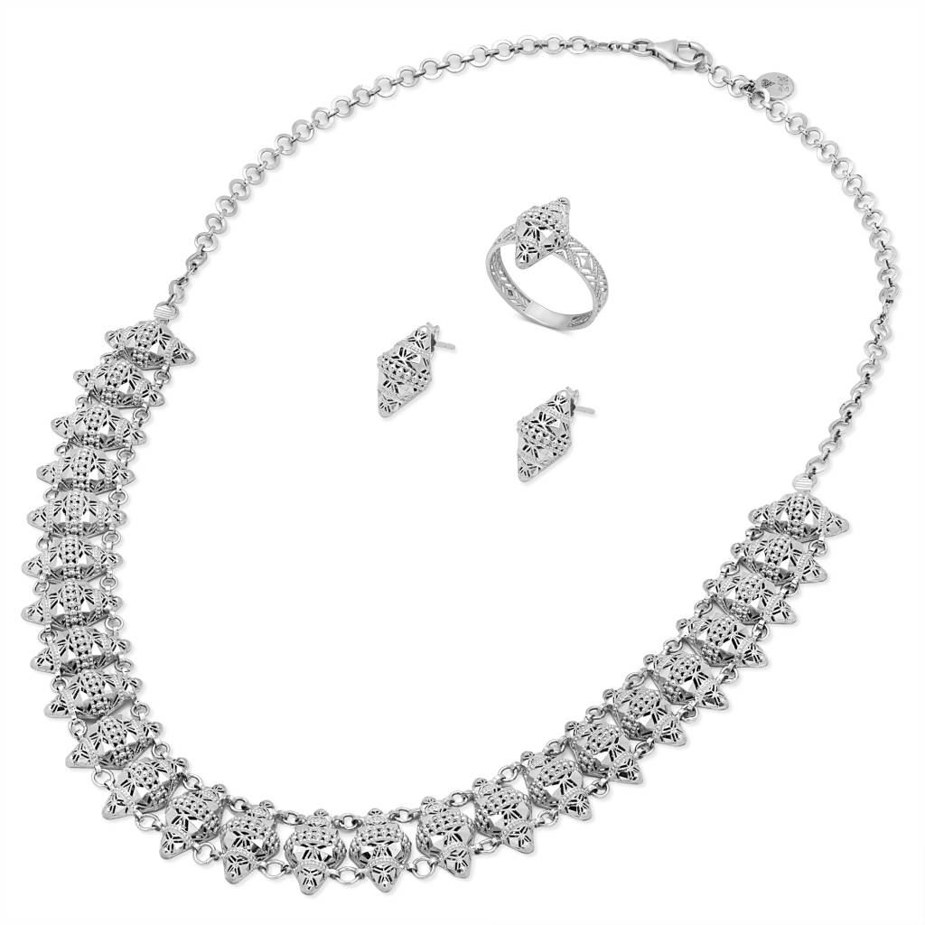 21K Zaha White Gold Set from Maraya Collection