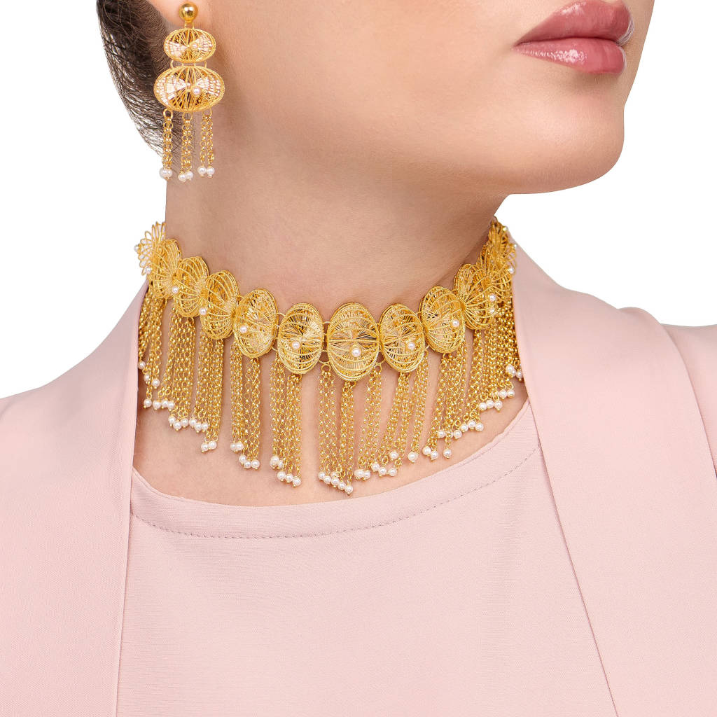 21K Traditional Gold Set from Infinity Collection