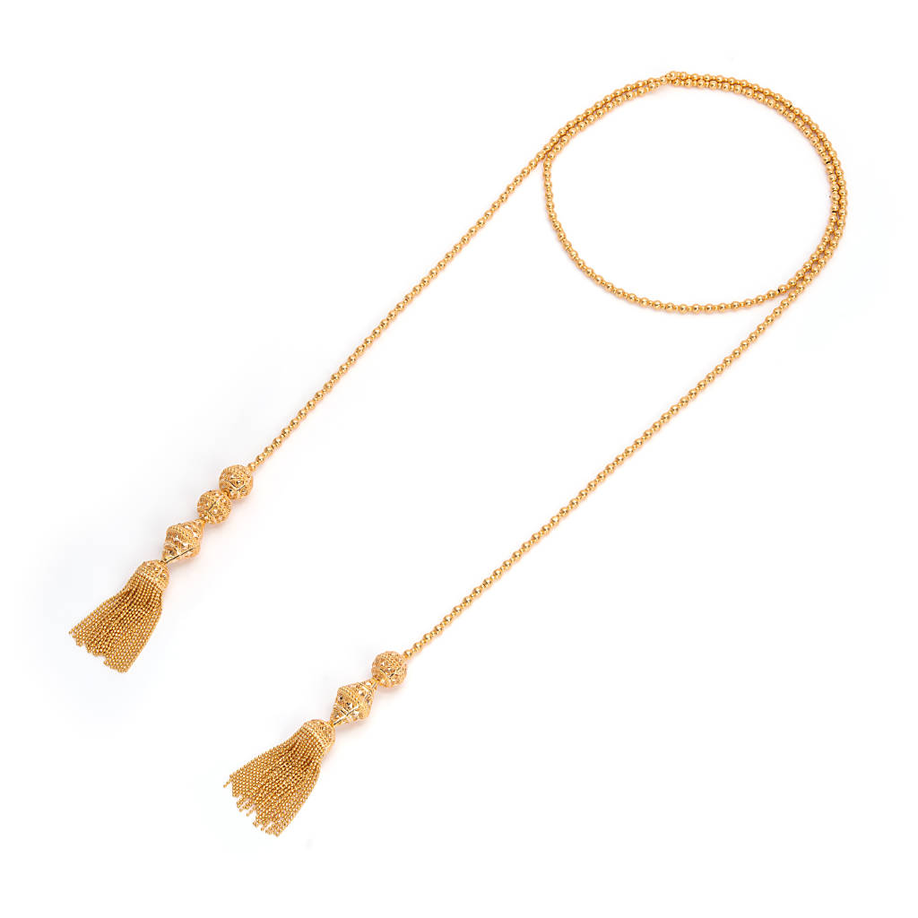21K Fazouli Gold Shawl Necklace