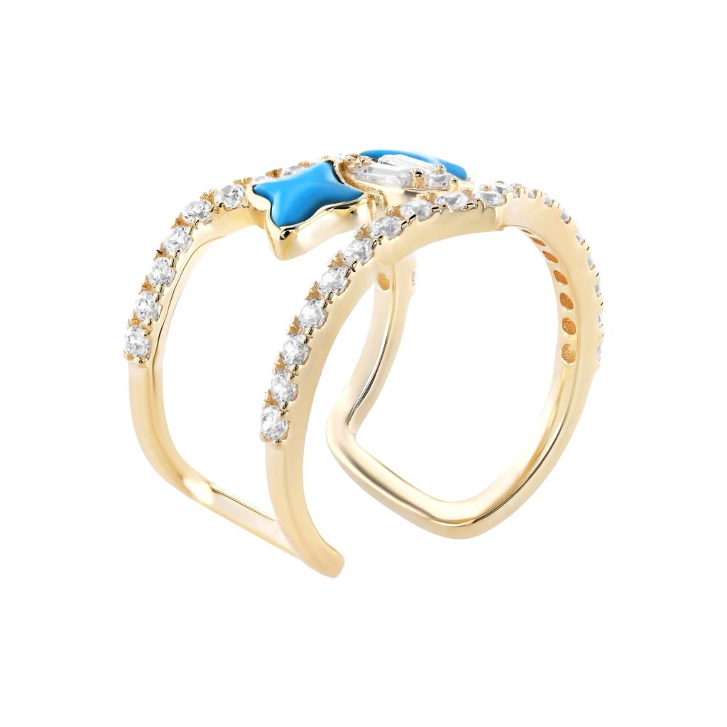18K Hawk Midi Gold Ring