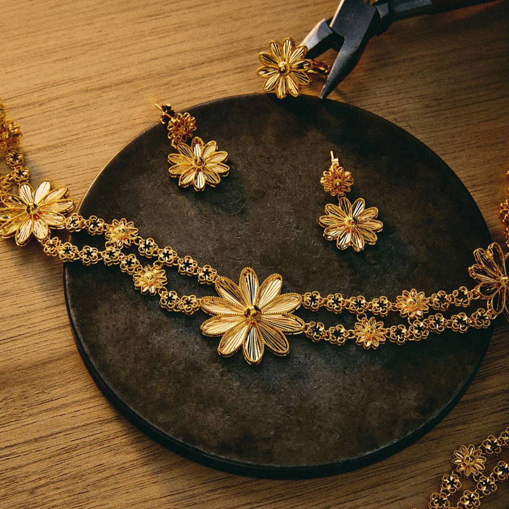 21K Traditional Gold Set from Wardah Collection