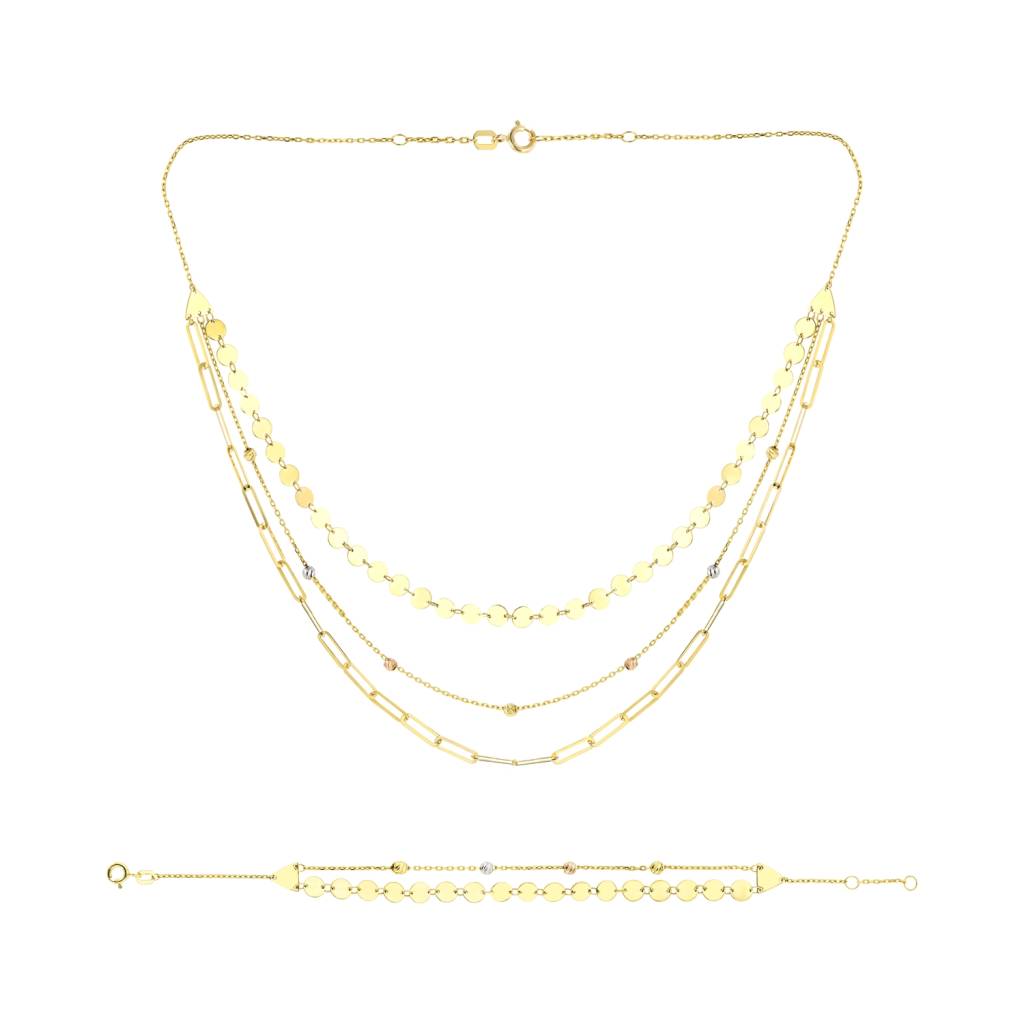 18K Woozy Gold Set