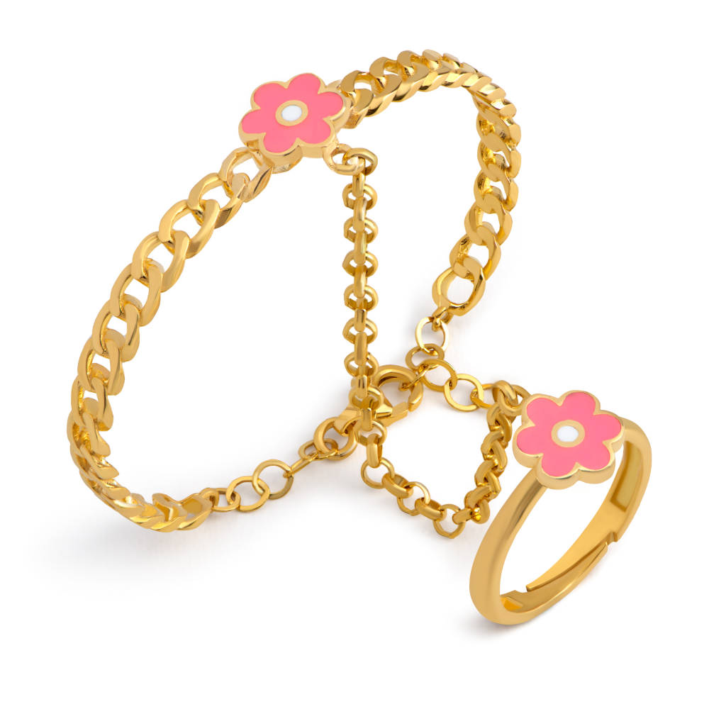 21K Titali Kids Gold Ring-Bracelet