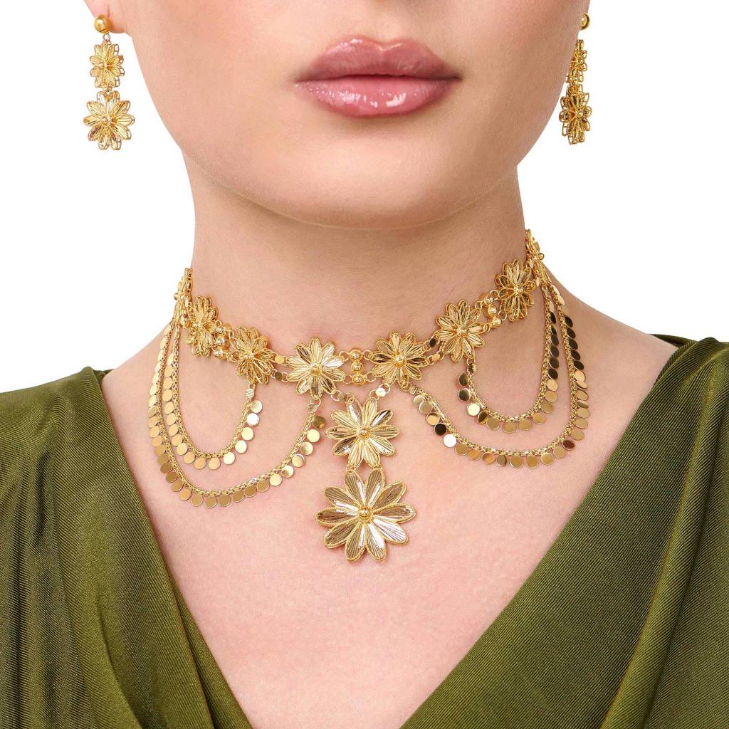 21K Traditional Gold Set from Wardah Collection