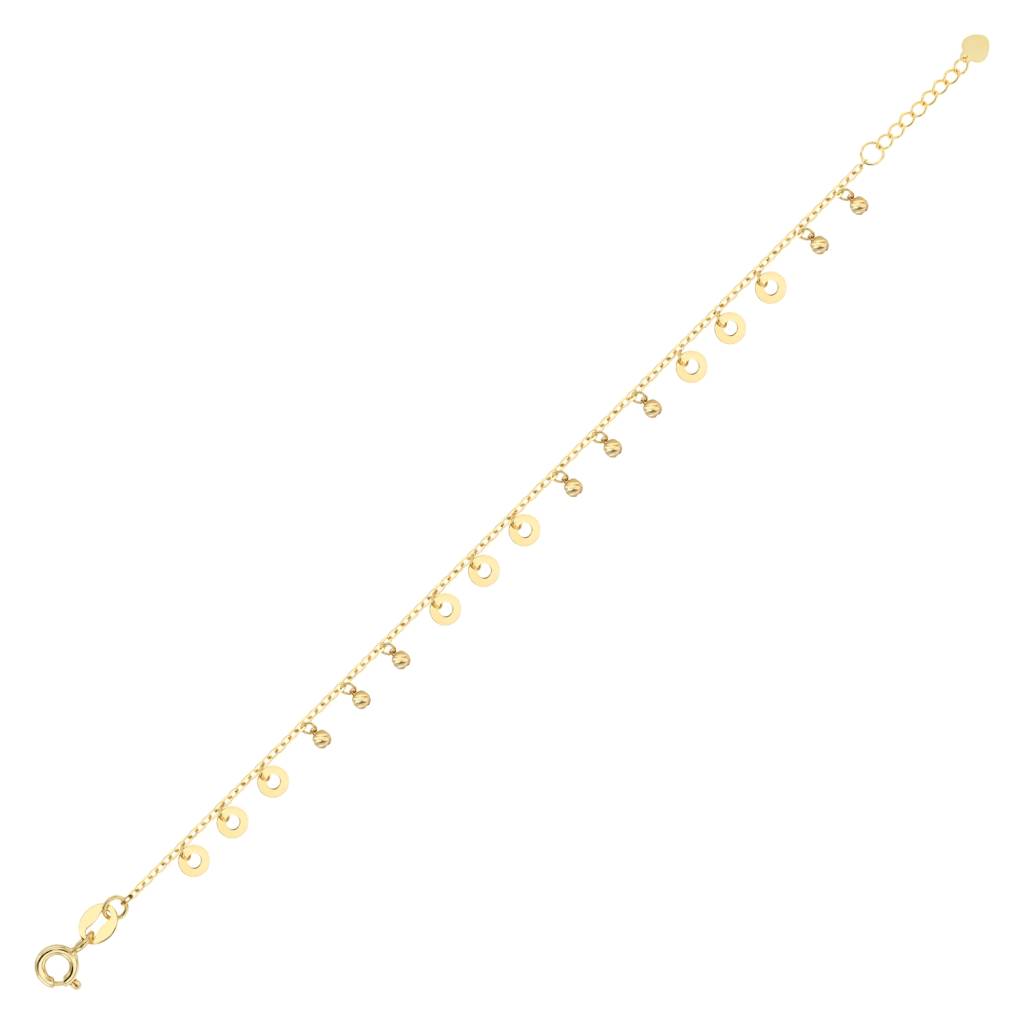 18K Medallion Gold Bracelet