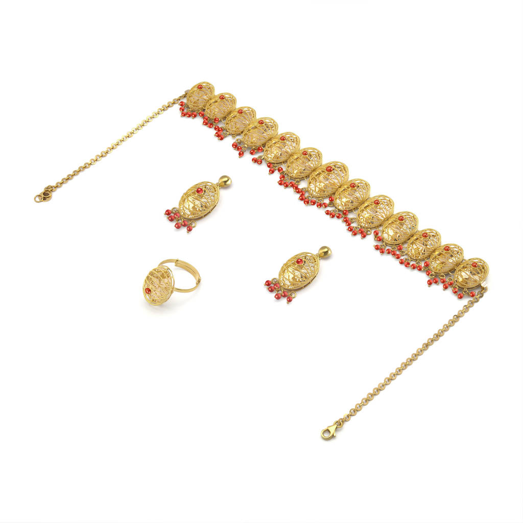 21K Traditional Gold Set from Infinity Collection