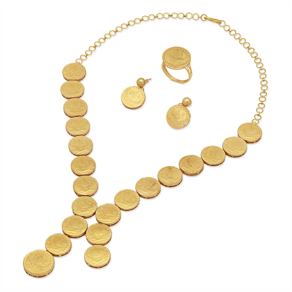 22K Noura Gold Set from Khazeena Collection