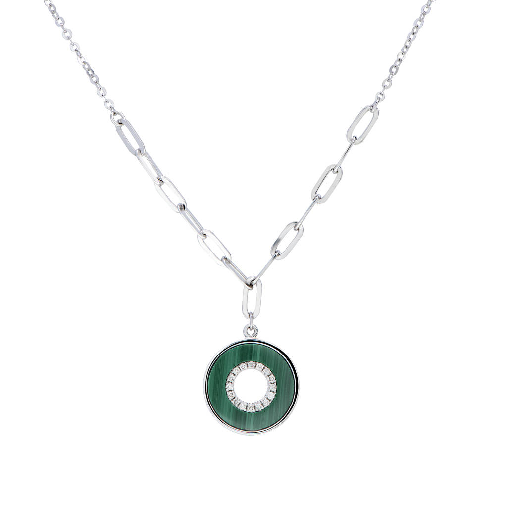0.05CT Quirm Diamond Necklace