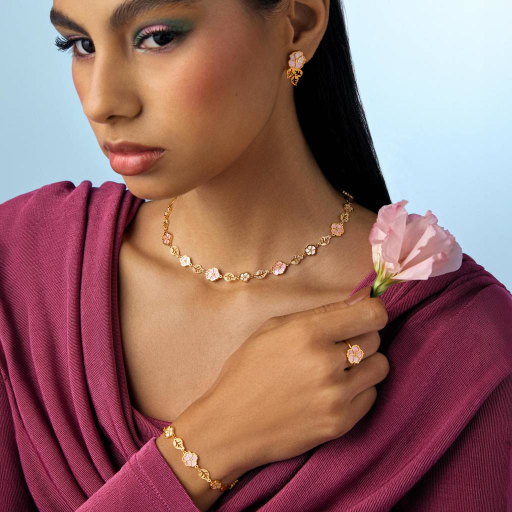 21K Laurel Gold Set