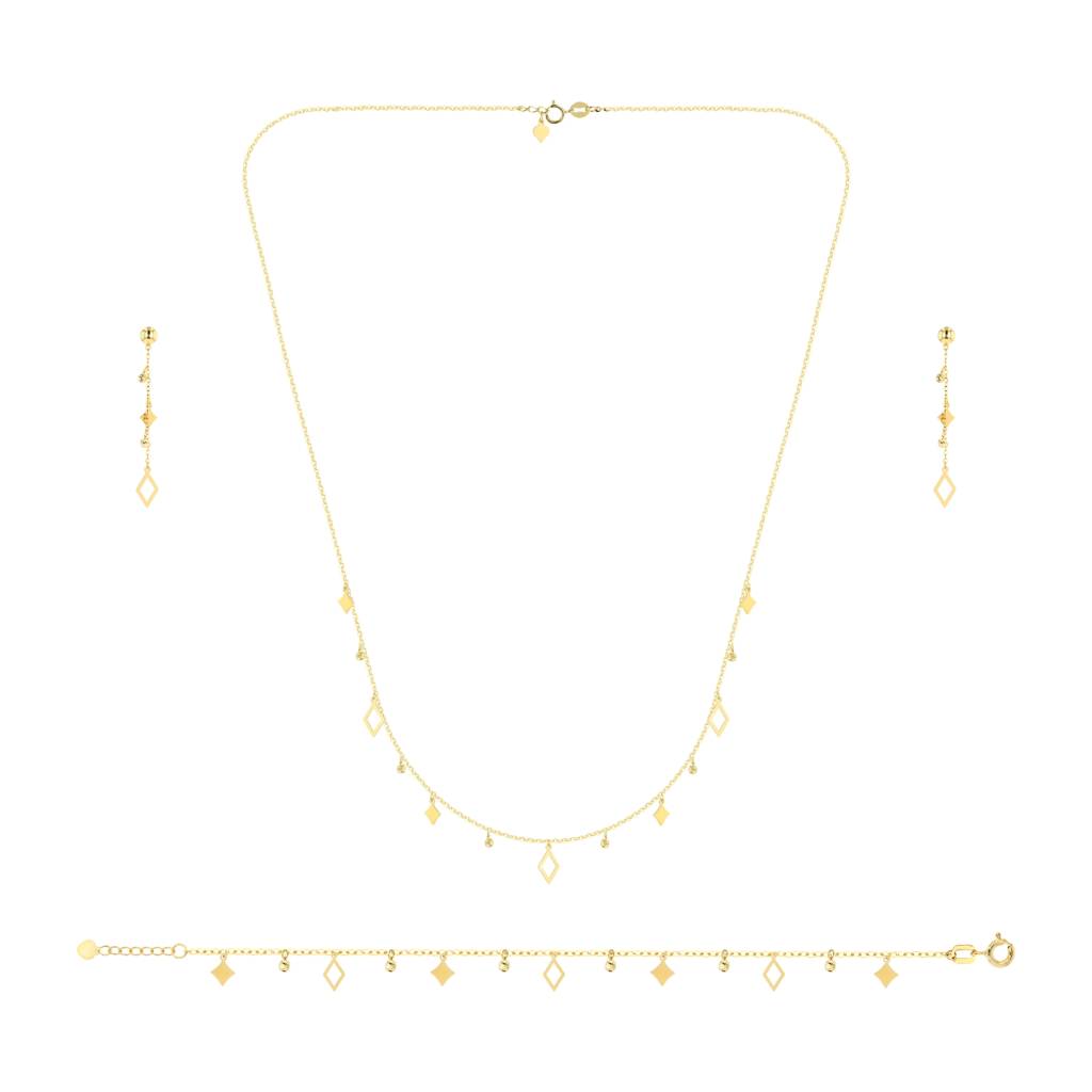 18K Geometric Allure Gold Set