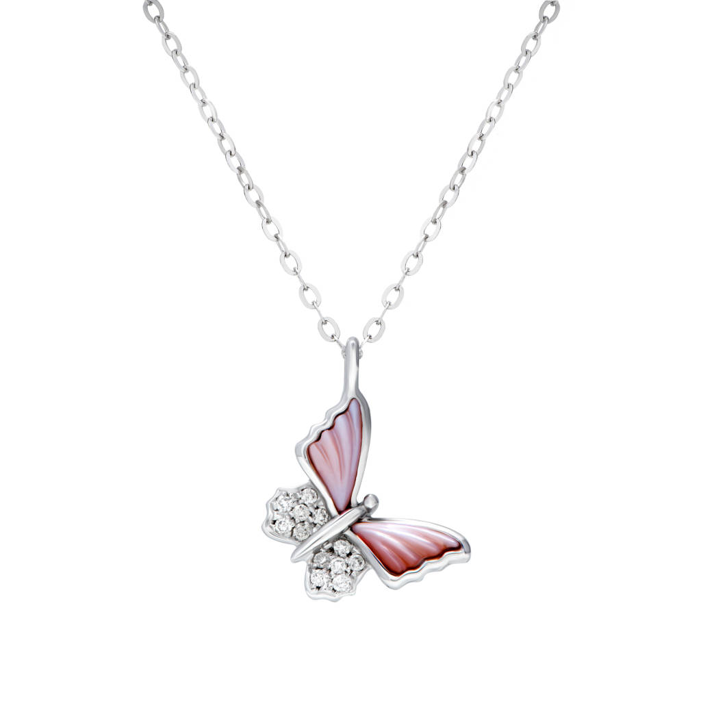 0.07CT Serene Wings Diamond Necklace