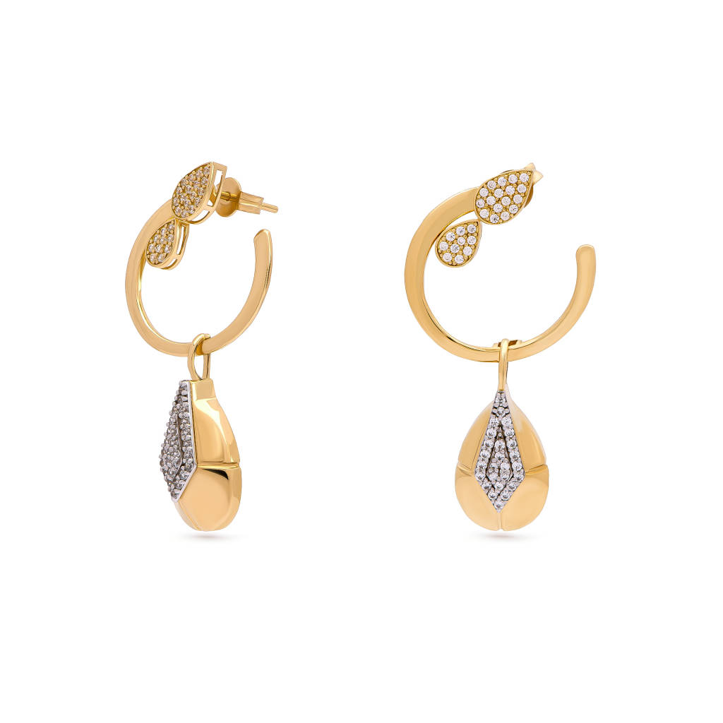 18K Dow Gold Earrings