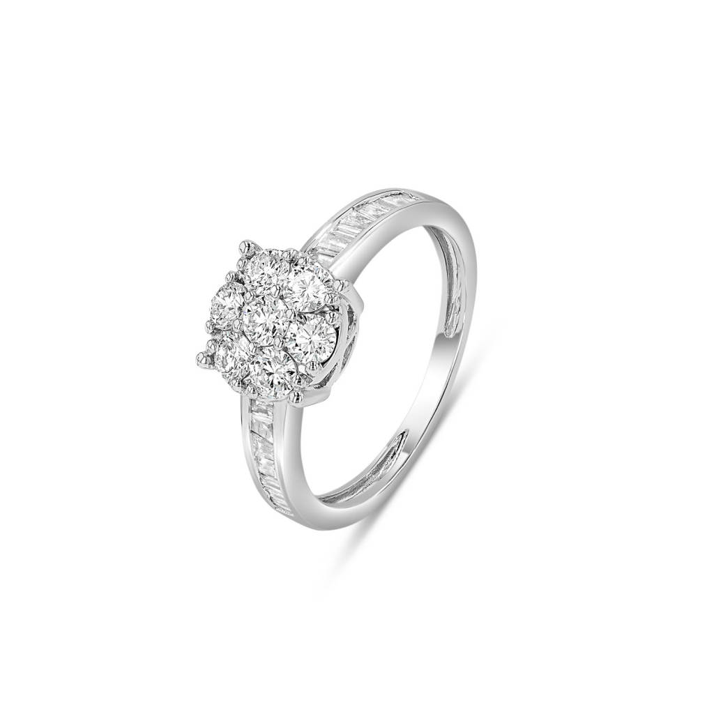 0.73CT Blossom Diamond Ring