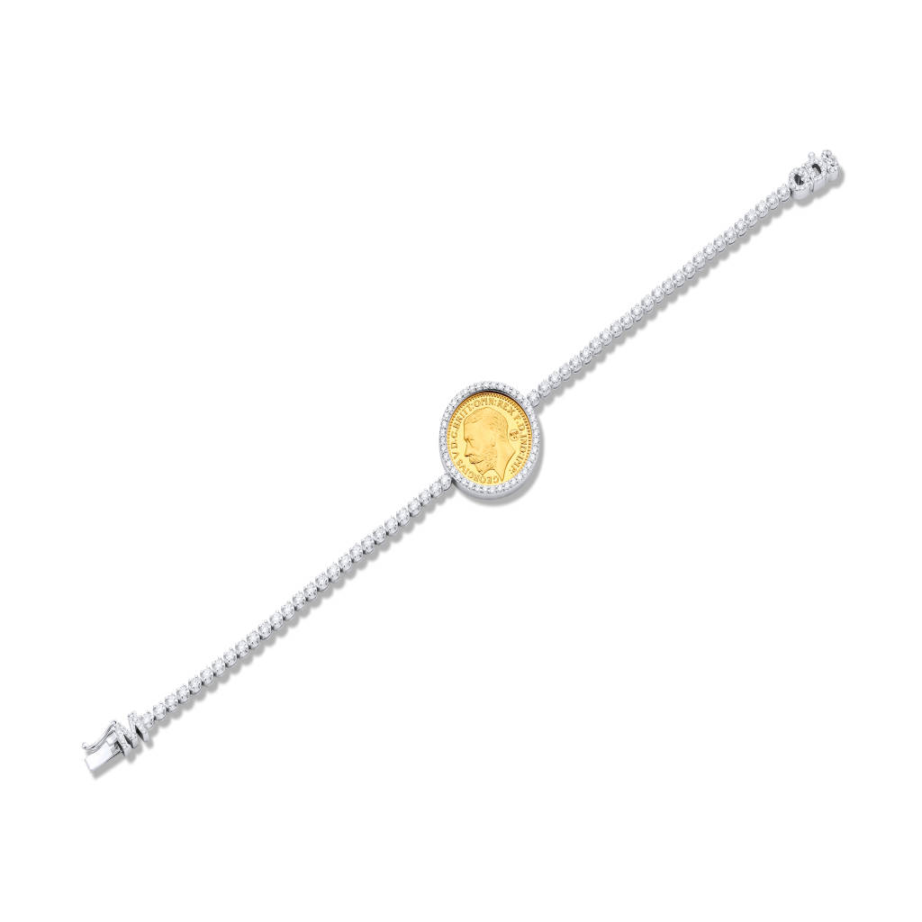 BullionFit Gold Coin Diamond Bracelet Frame