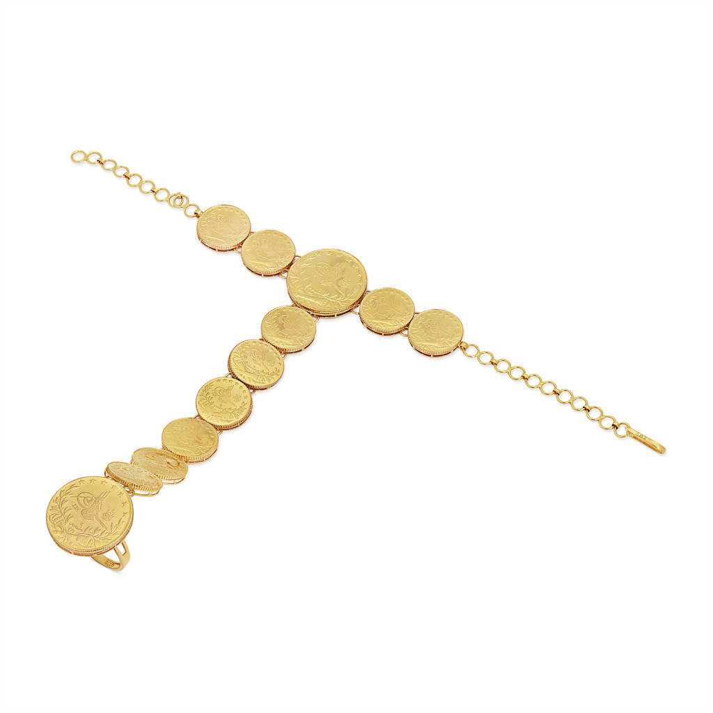 22K Latifa Gold Bracelet from Khazeena Collection