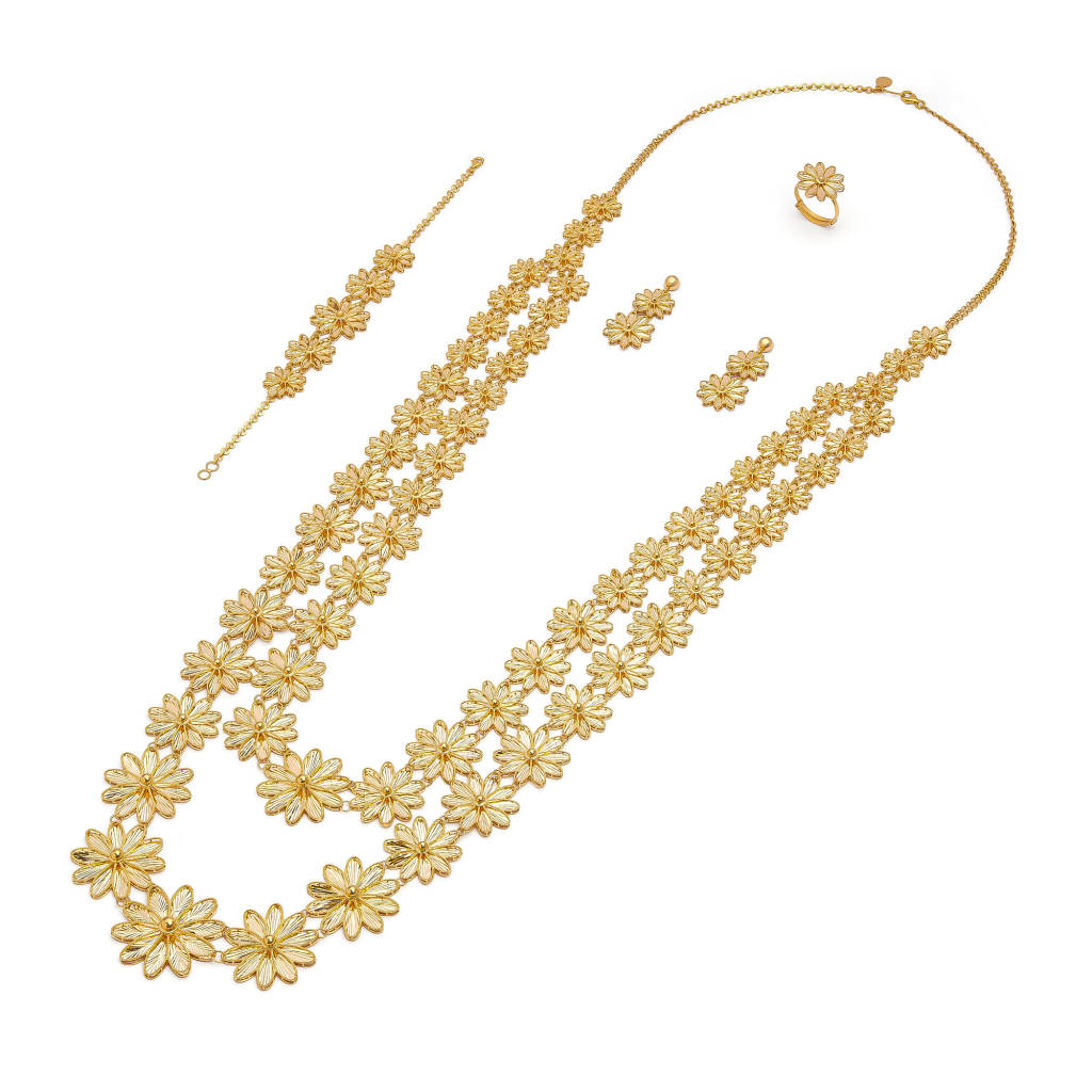 21K Traditional Gold Set from Wardah Collection