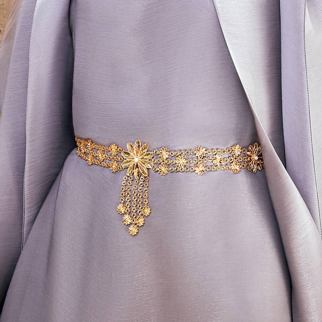 21K Traditional Gold Belt from Wardah Collection