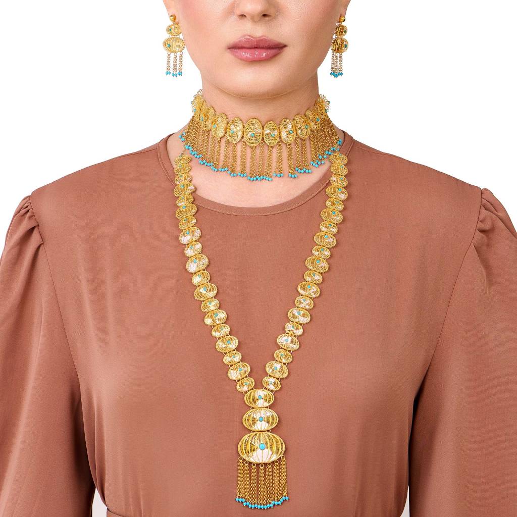 21K Traditional Gold Set from Infinity Collection