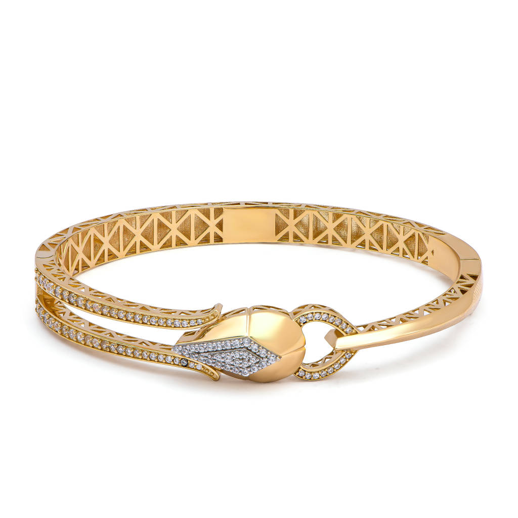18K Deya Gold Bangle
