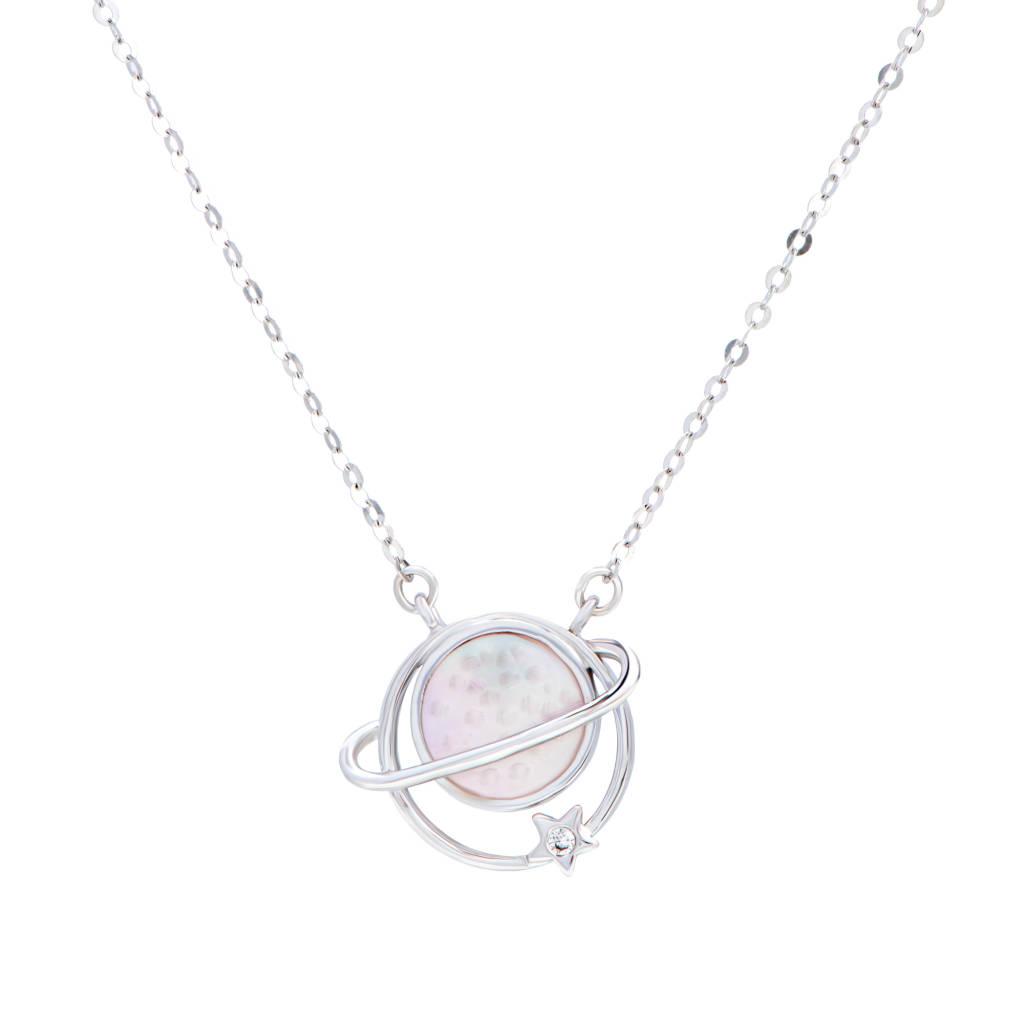 0.01CT Flump Diamond Necklace