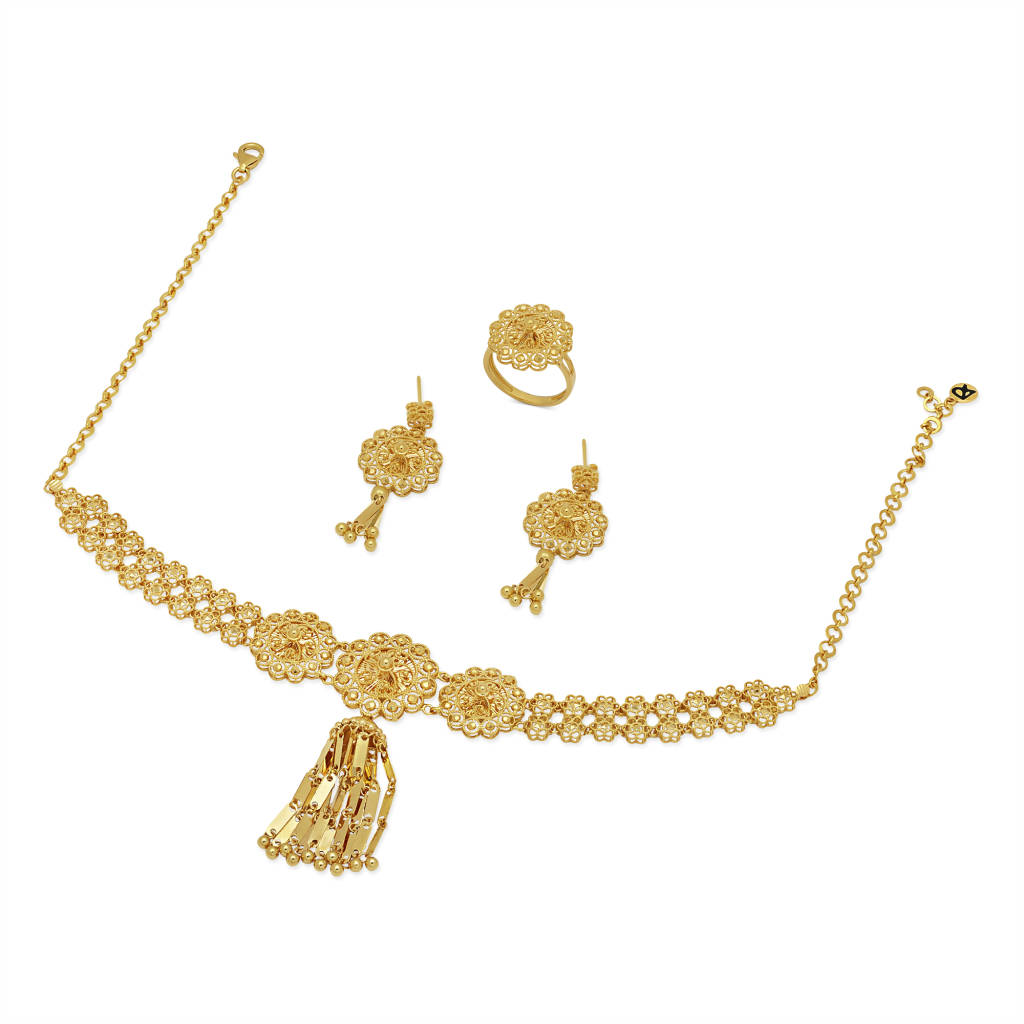 21K Sana Gold Set from Shamsa Collection