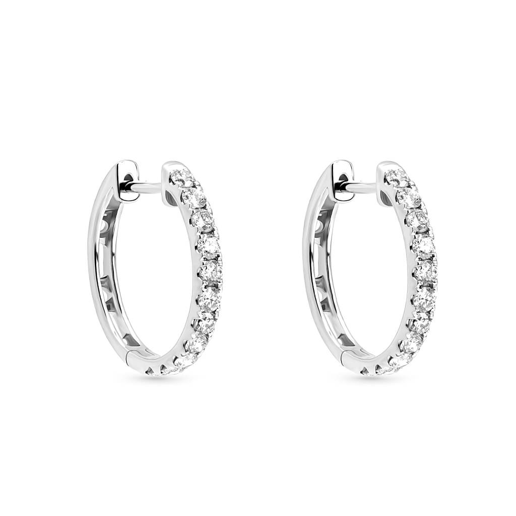 0.45CT Rancy Hoop Diamond Earrings