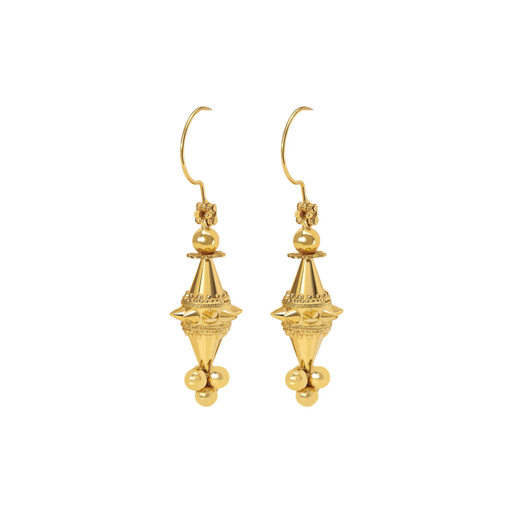21K Traditional Gold Earring