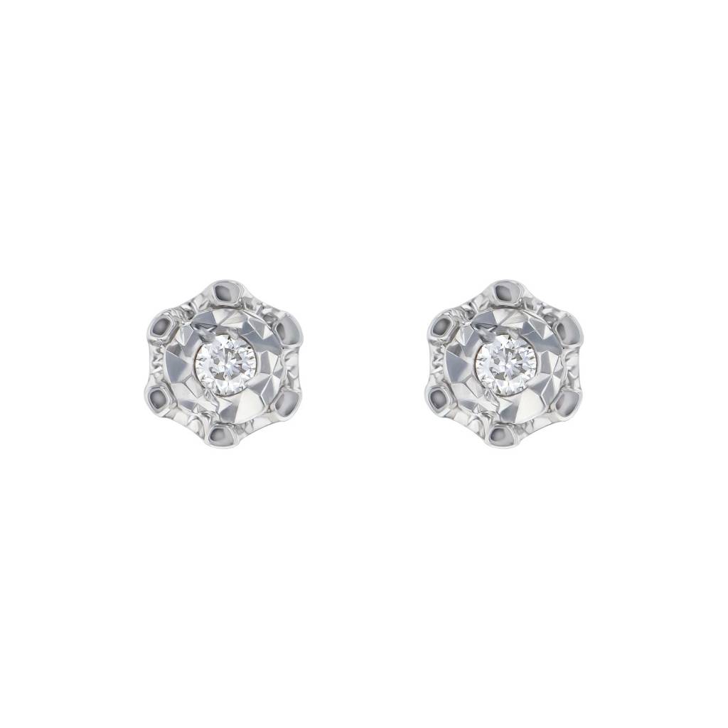 0.04CT Diamond Earring