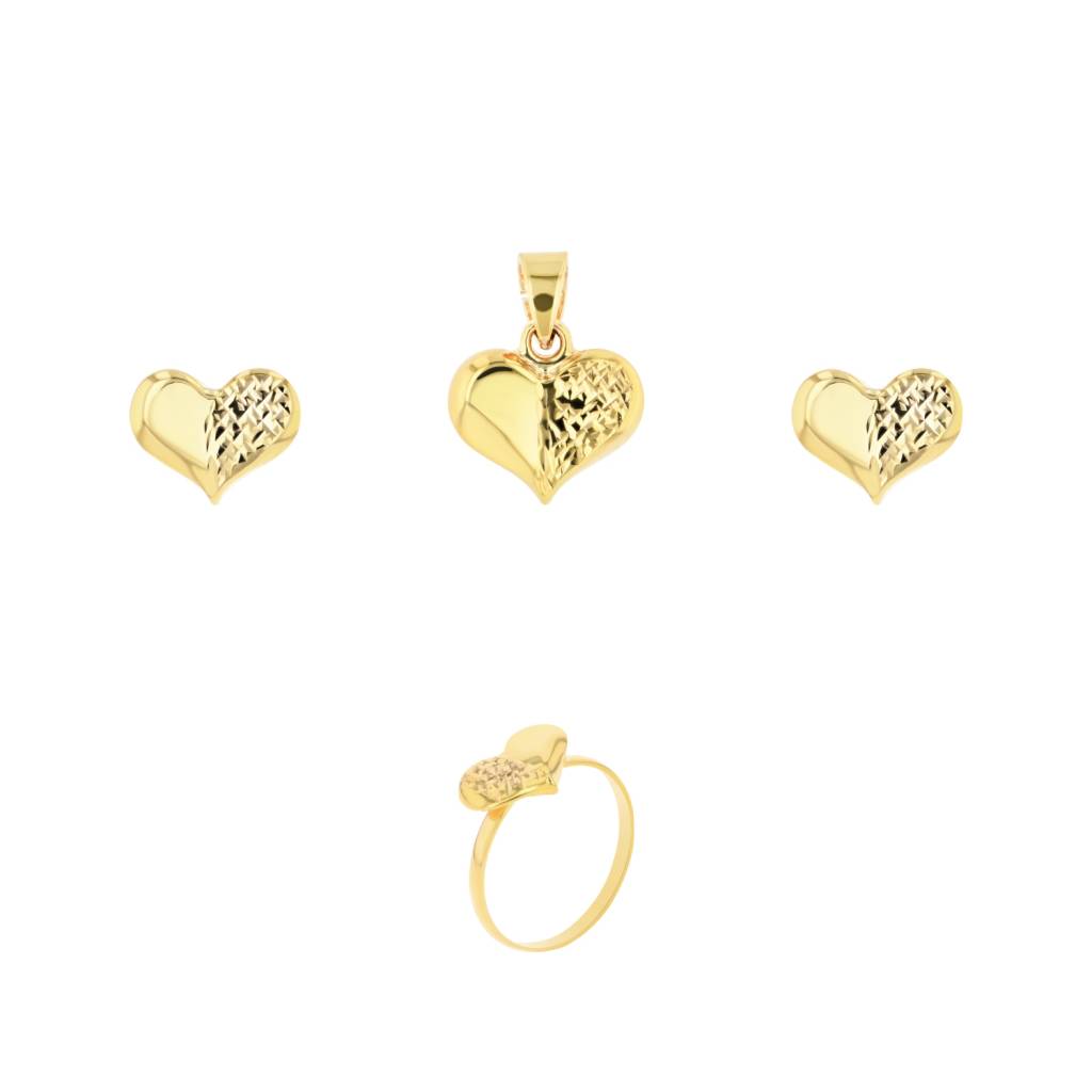 21K Gold Pendant Set