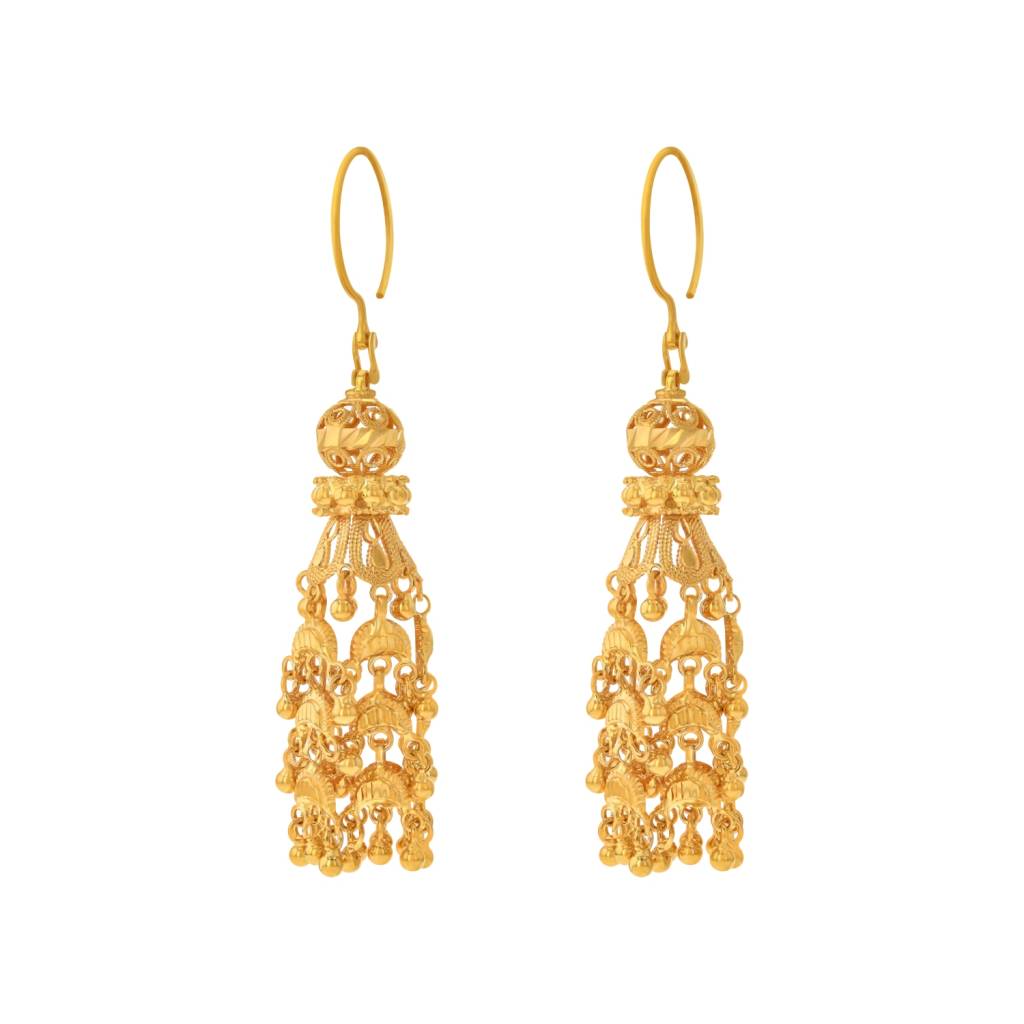 21K Traditional Gold Earring