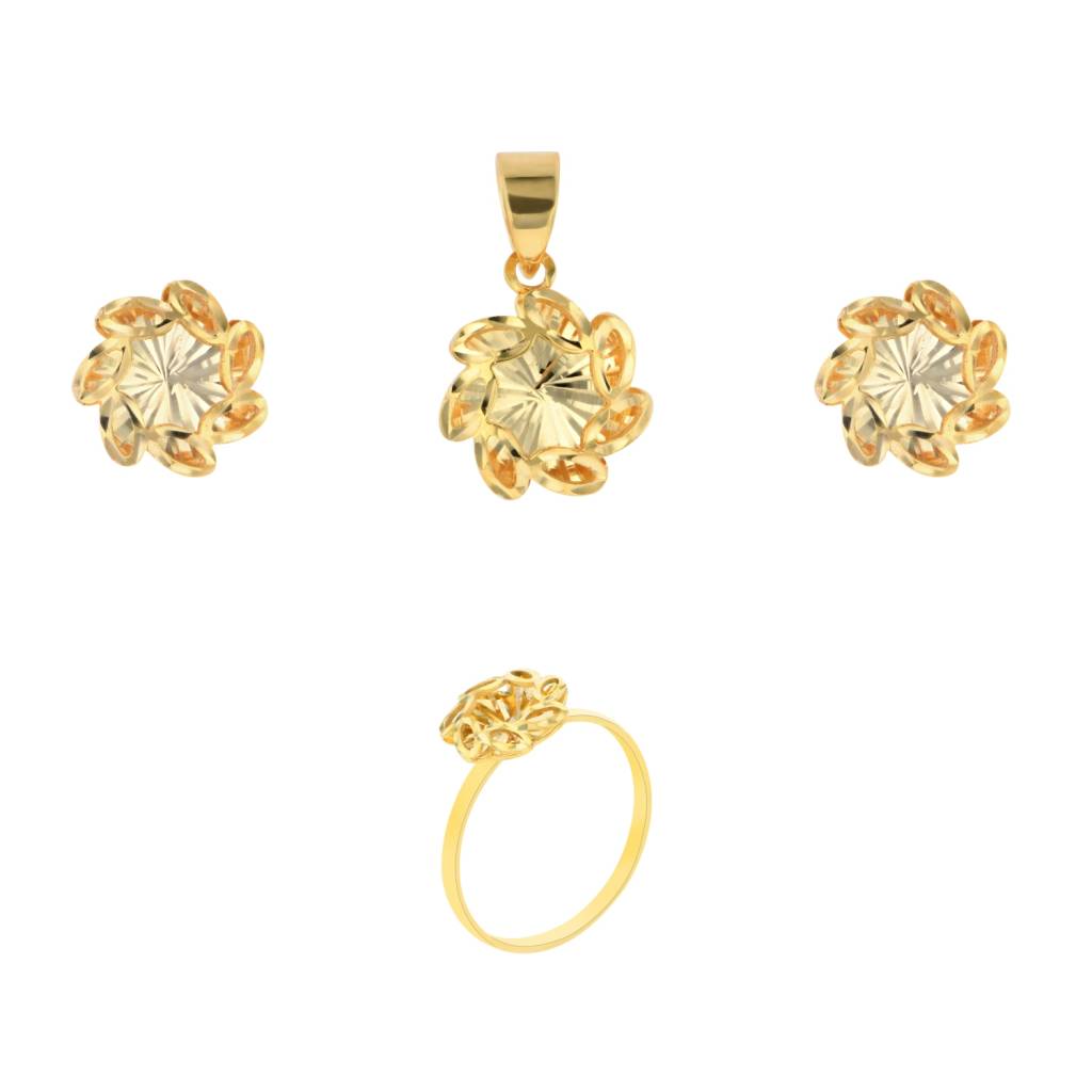 21K Gold Pendant Set