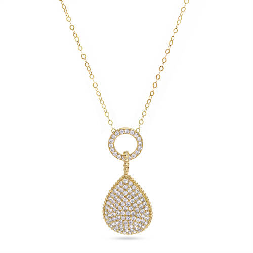 18K Dewdrop Gold Necklace