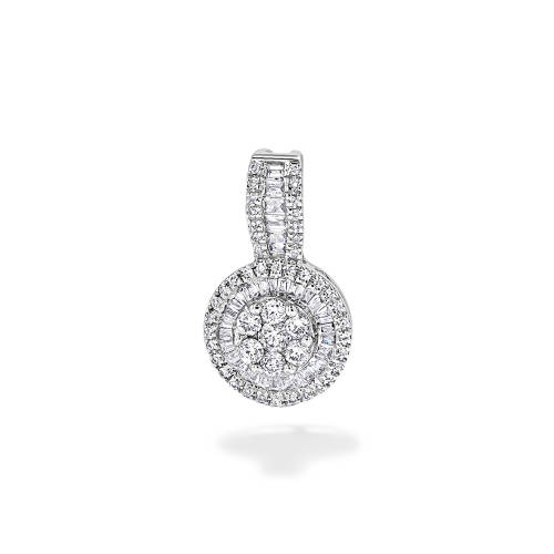 0.3CT Full Moon Diamond Pendant