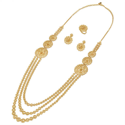 21K Hala Gold Set from Shamsa Collection