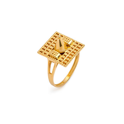 21K Monaya Traditional Gold Kids Ring