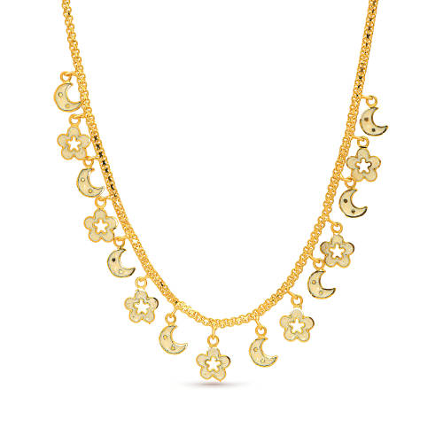 21K Charmline Gold Necklace