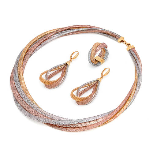 21K Tri-Mesh Gold Set