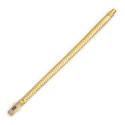 21K Mouzn Gold Bracelet - Monaco Chain