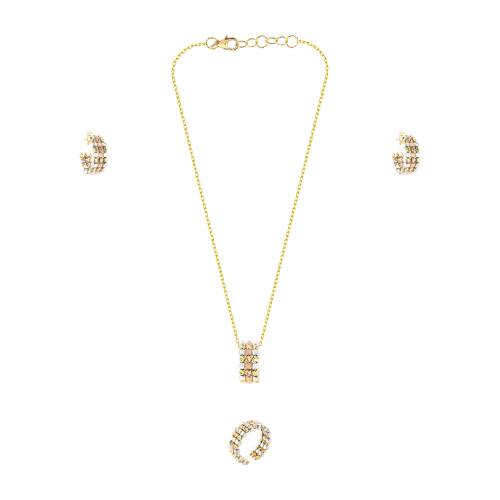 21K Mix Sparkle Ensemble Gold Set
