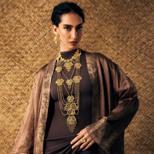 21K Hayam Gold Set (Petals Collection)