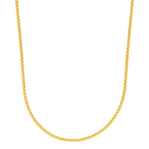 21K Serenity Box Gold Chain