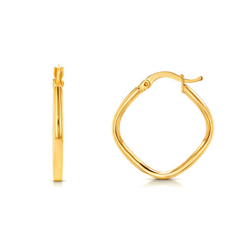 21k Gold Cadre Earrings