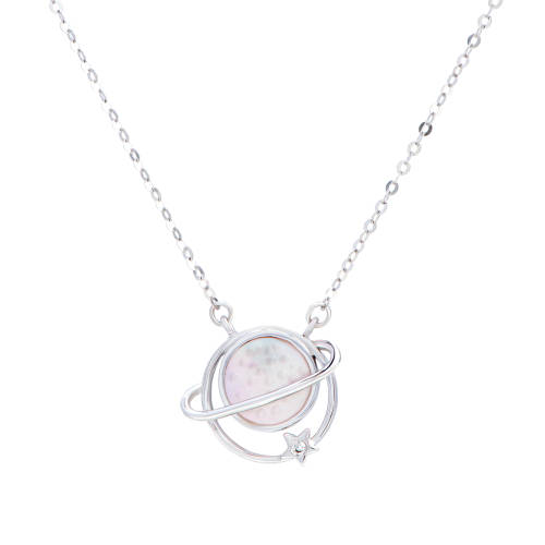 0.01CT Flump Diamond Necklace