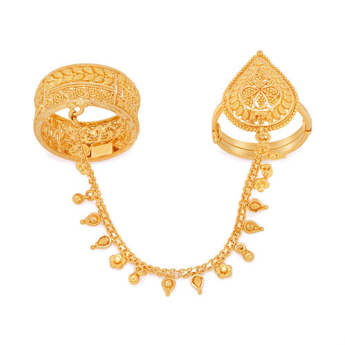 21K Glimmer Gold Twin Ring