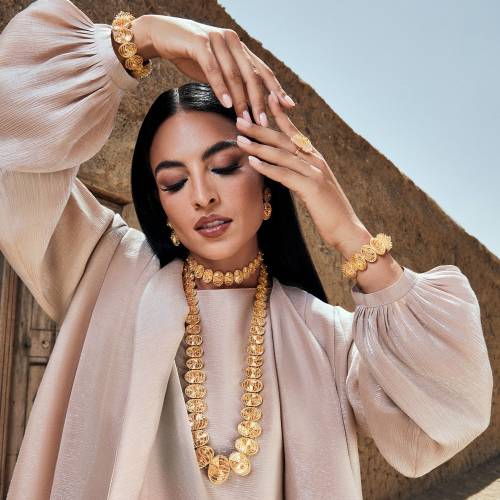 21K Traditional Gold Set from Infinity Collection