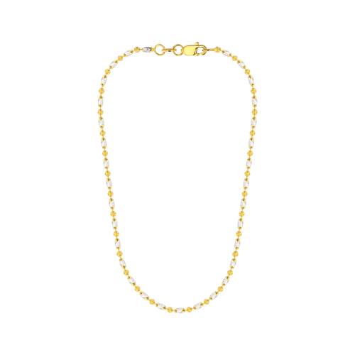 21K Glimmering Rondelle Gold Chain