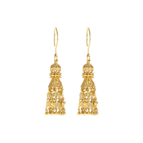 21K Traditional Gold Earring