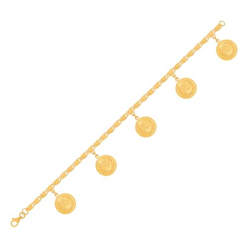 21K Traditional Gold Bracelet