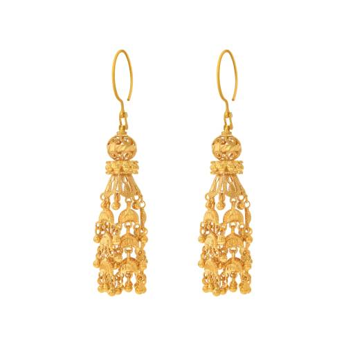 21K Traditional Gold Earring