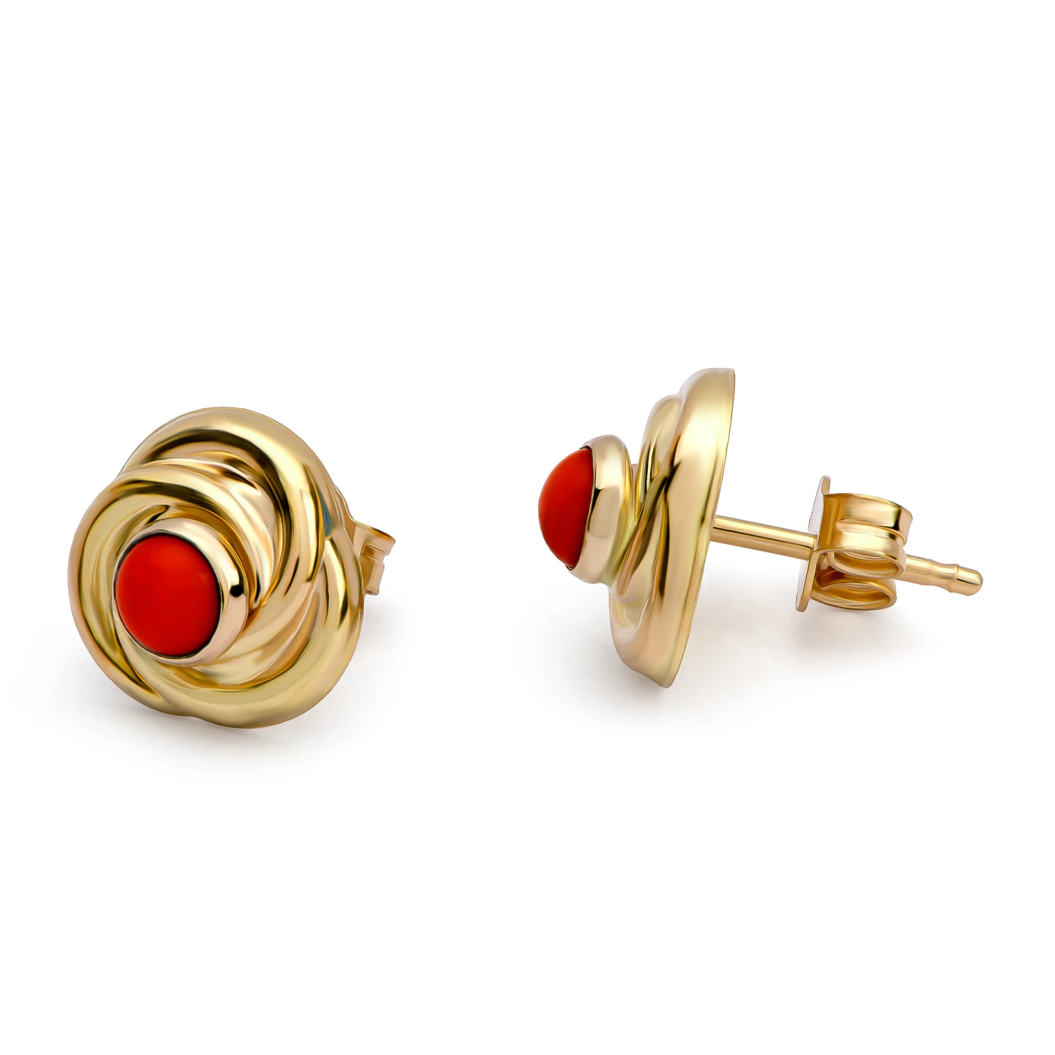 18K Coralia Gold Earrings